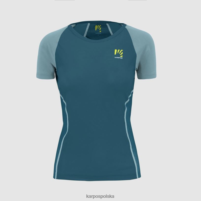 koszulka | błękit korsarski/adriatycki 40266X1258 kobiety Karpos lavaredo evo w koszulce