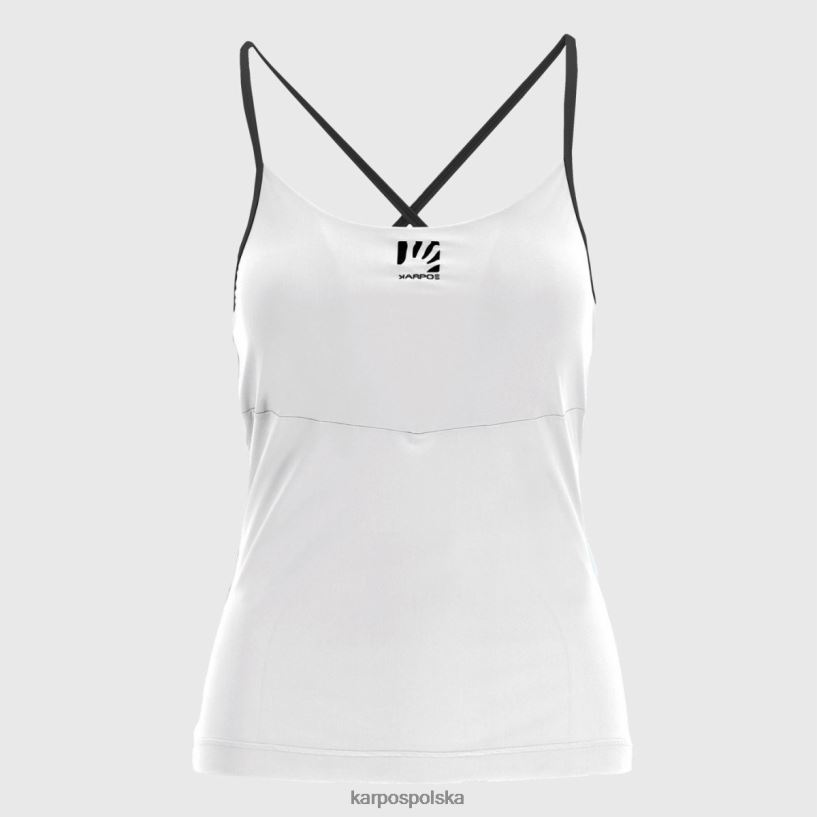 koszulka | biało-czarny 40266X1289 kobiety Karpos easyfrizz z góry