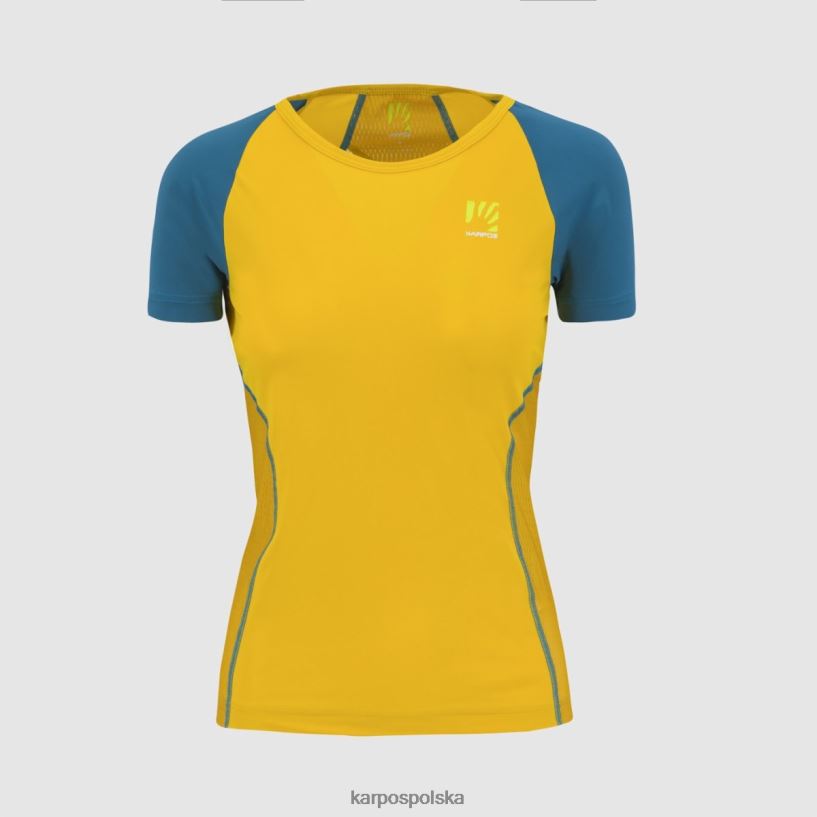 koszulka | cytrynowe curry/corsair 40266X1257 kobiety Karpos lavaredo evo w koszulce