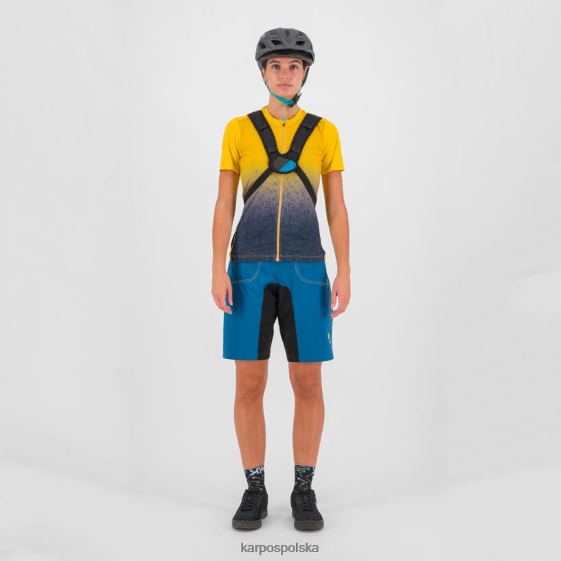 koszulka | cytrynowe curry/ombre niebieski 40266X1230 kobiety Karpos verve evo w koszulce