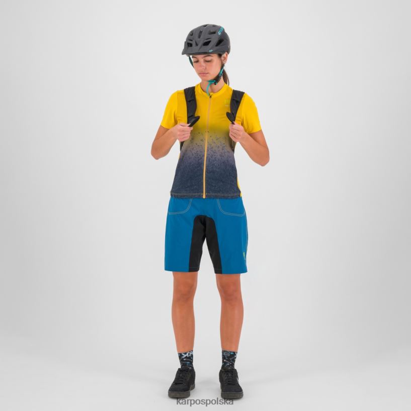 koszulka | cytrynowe curry/ombre niebieski 40266X1230 kobiety Karpos verve evo w koszulce