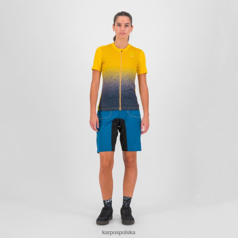 koszulka | cytrynowe curry/ombre niebieski 40266X1230 kobiety Karpos verve evo w koszulce