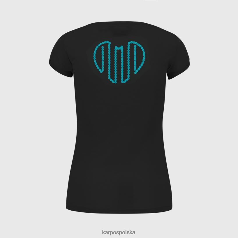 koszulka | czarny 40266X1359 kobiety Karpos Val Federia w tee