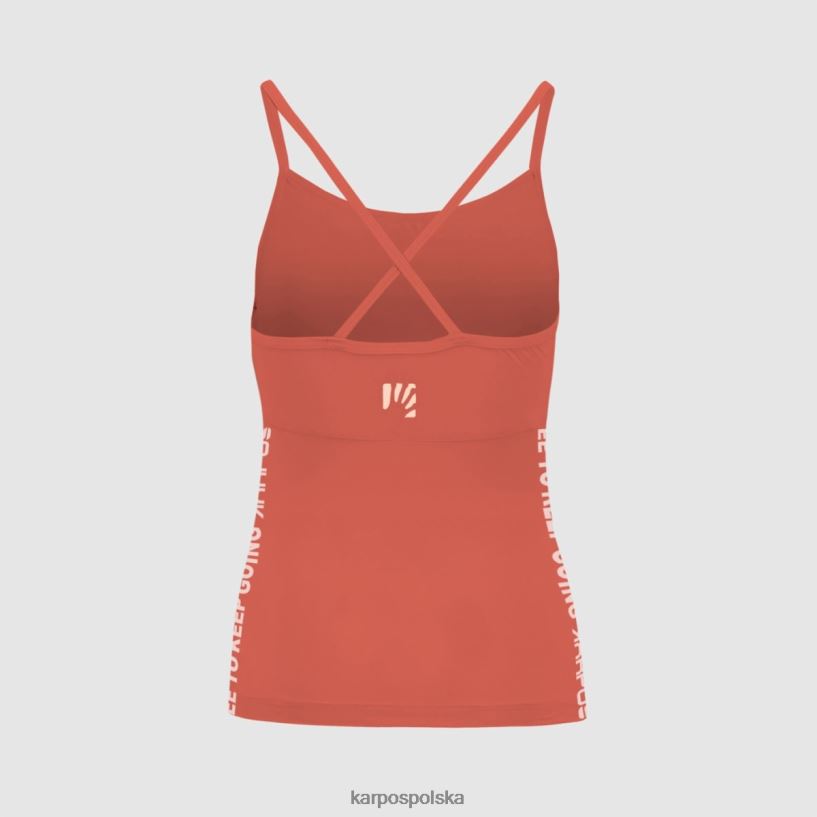 koszulka | gorący koral 40266X1290 kobiety Karpos easyfrizz z góry