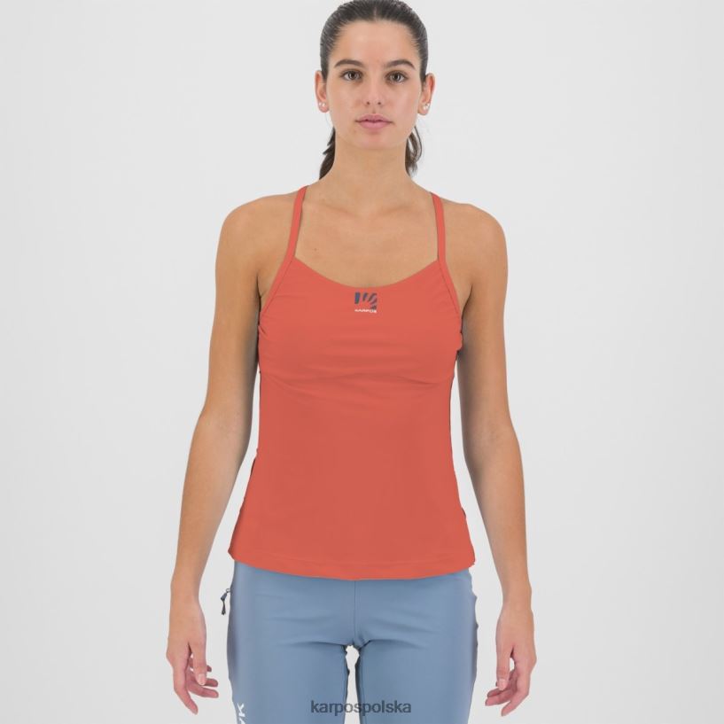 koszulka | gorący koral 40266X1290 kobiety Karpos easyfrizz z góry