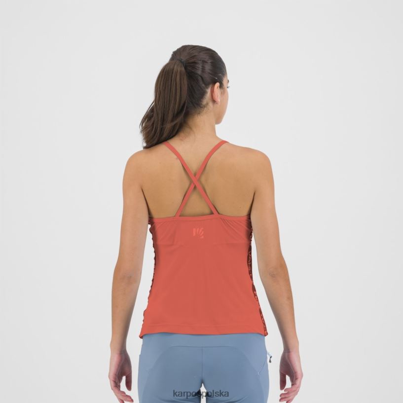 koszulka | gorący koral 40266X1290 kobiety Karpos easyfrizz z góry
