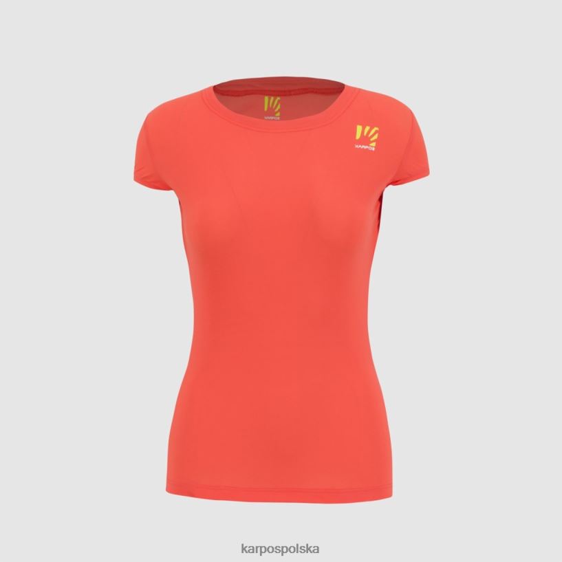 koszulka | gorący koral 40266X1295 kobiety Karpos wyluzowany w koszulce