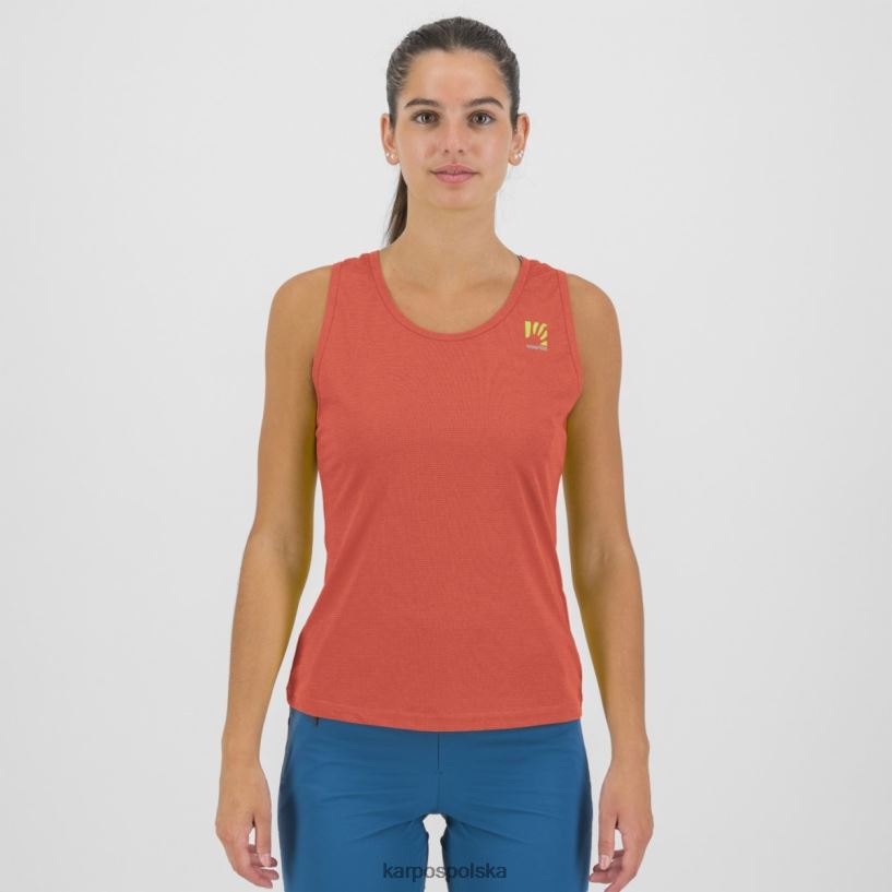 koszulka | gorący koral/vintage indygo/chmura 40266X1382 kobiety Karpos loma w górze