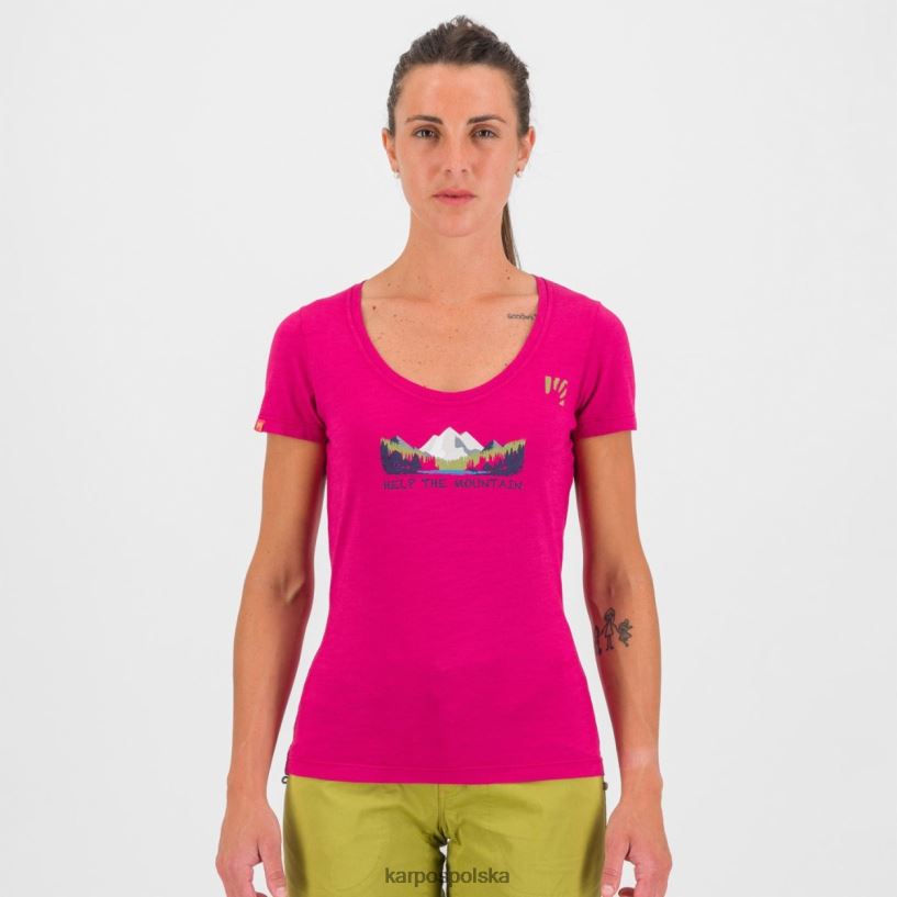 koszulka | jubileusz wiśni 40266X1321 kobiety Karpos ambretta w koszulce