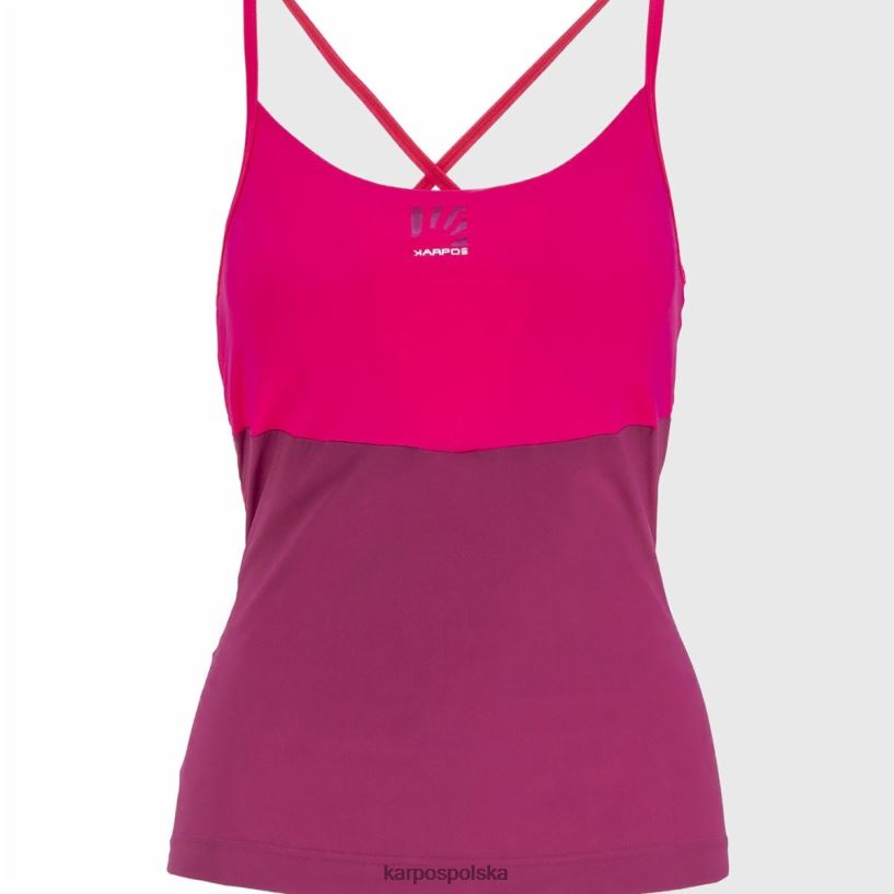 koszulka | malinowy blask/kabaret 40266X1287 kobiety Karpos easyfrizz z góry