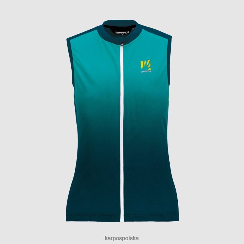 koszulka | marokański niebieski/bluebird 40266X1238 kobiety Karpos verve evo bez rękawów