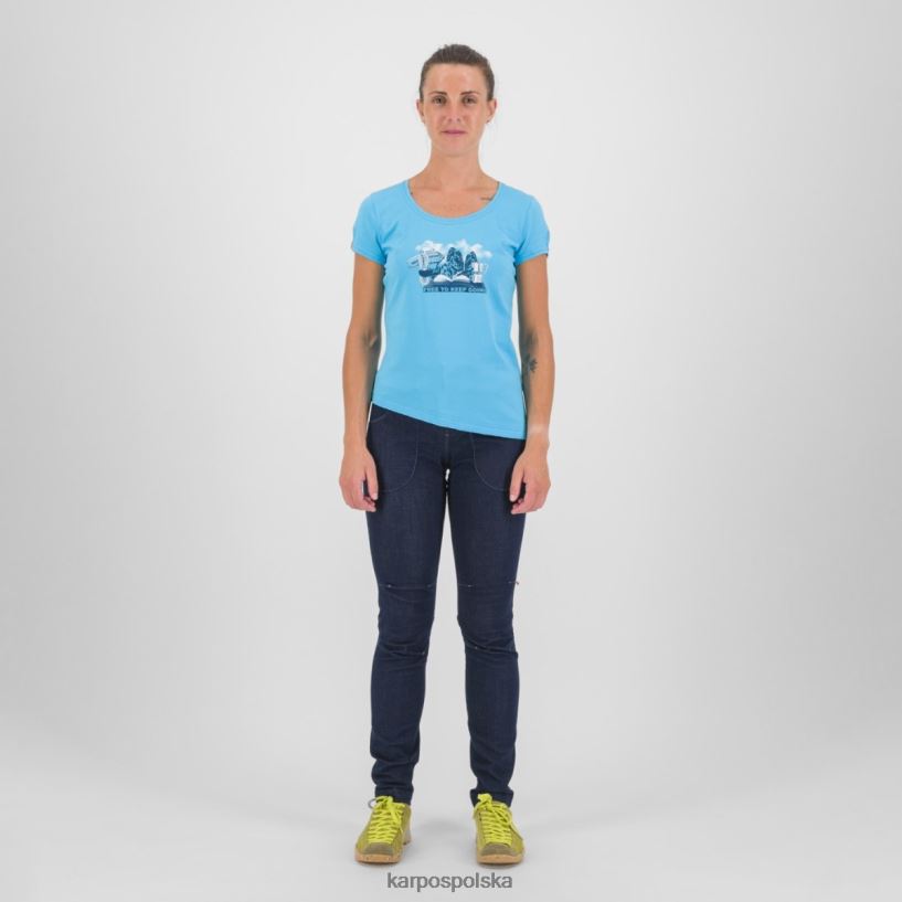 koszulka | niebieski atol 40266X1361 kobiety Karpos anemone evo w koszulce