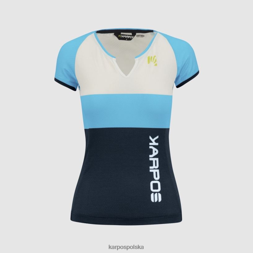 koszulka | niebieski atol/biały/kapitan nieba 40266X1245 kobiety Karpos przeniósł evo w koszulce