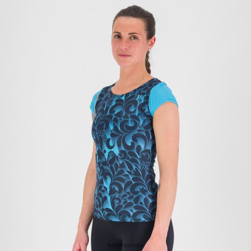 koszulka | niebieski atol/kapitan nieba 40266X1305 kobiety Karpos nadruk loma w koszulce