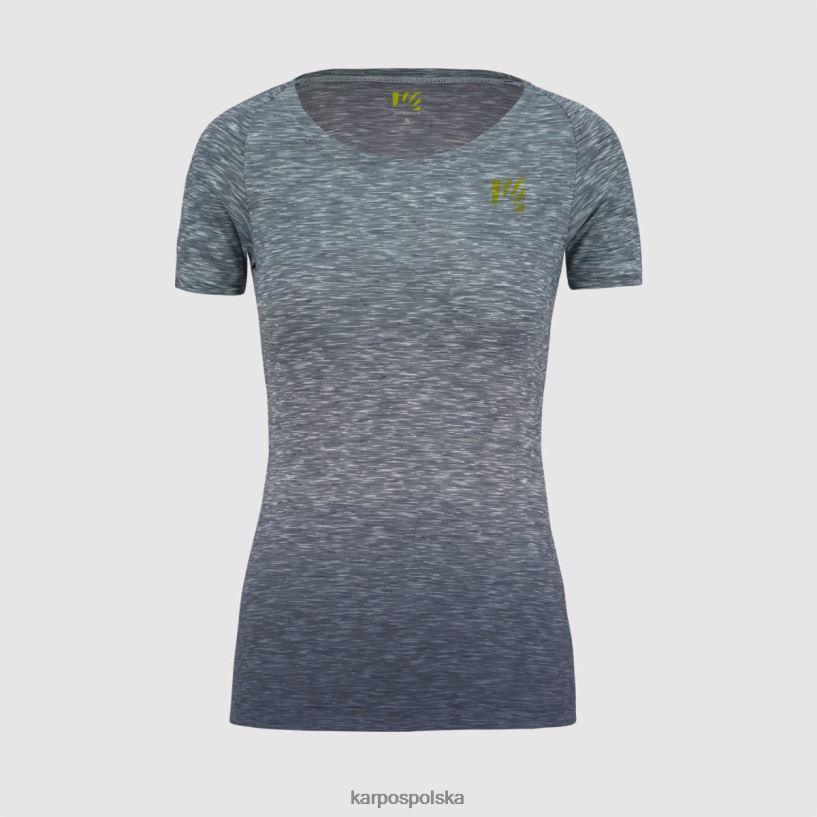 koszulka | vintage indygo/akwamaryn 40266X1270 kobiety Karpos prato piazza w koszulce