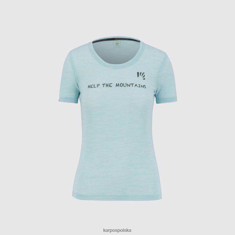 koszulka | wodne niebo 40266X1243 kobiety Karpos Vanoi Merino w koszulce