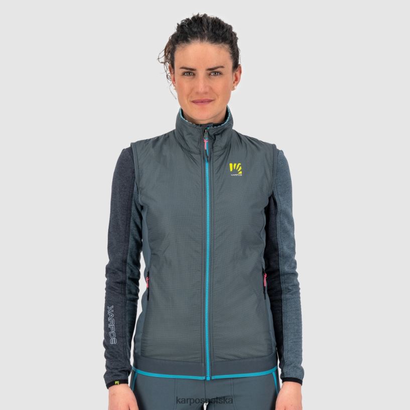 kamizelka | ciemny łupek 40266X1064 kobiety Karpos federa w kamizelce