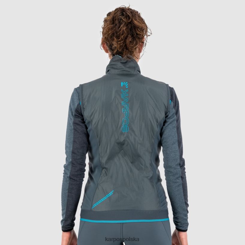 kamizelka | ciemny łupek 40266X1064 kobiety Karpos federa w kamizelce