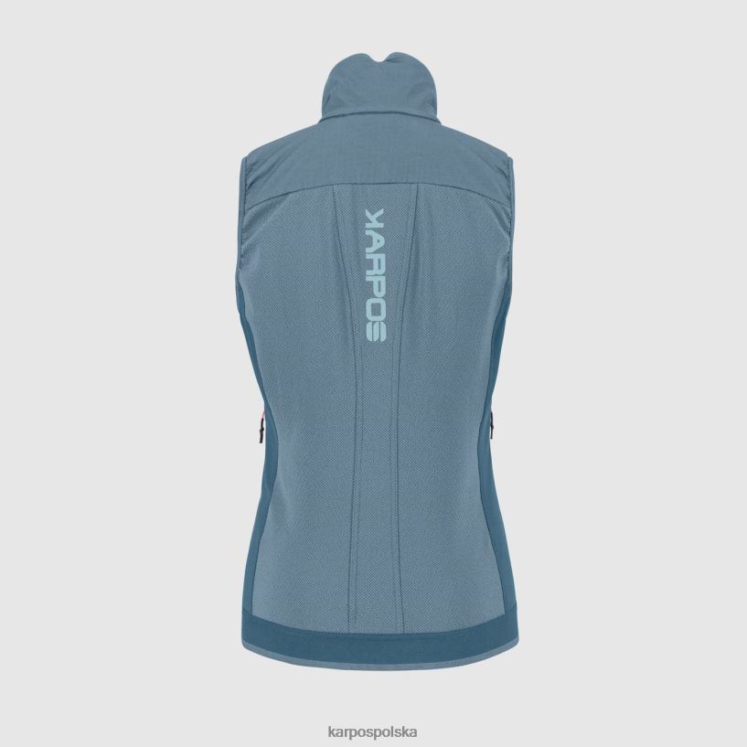 kamizelka | tymianek/czarny piasek 40266X1083 kobiety Karpos alagna plus evo w kamizelce