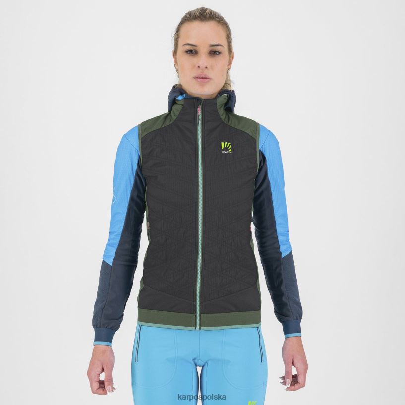 kamizelka | tymianek/czarny piasek 40266X1083 kobiety Karpos alagna plus evo w kamizelce