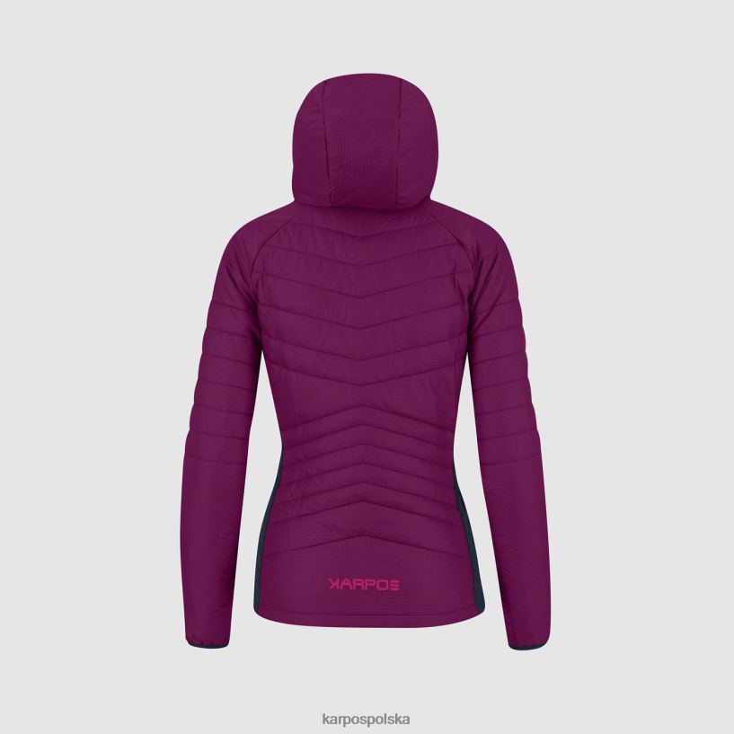 kurtka | Boysenberry/Wulkan 40266X1002 kobiety Karpos pian longhi w kurtce