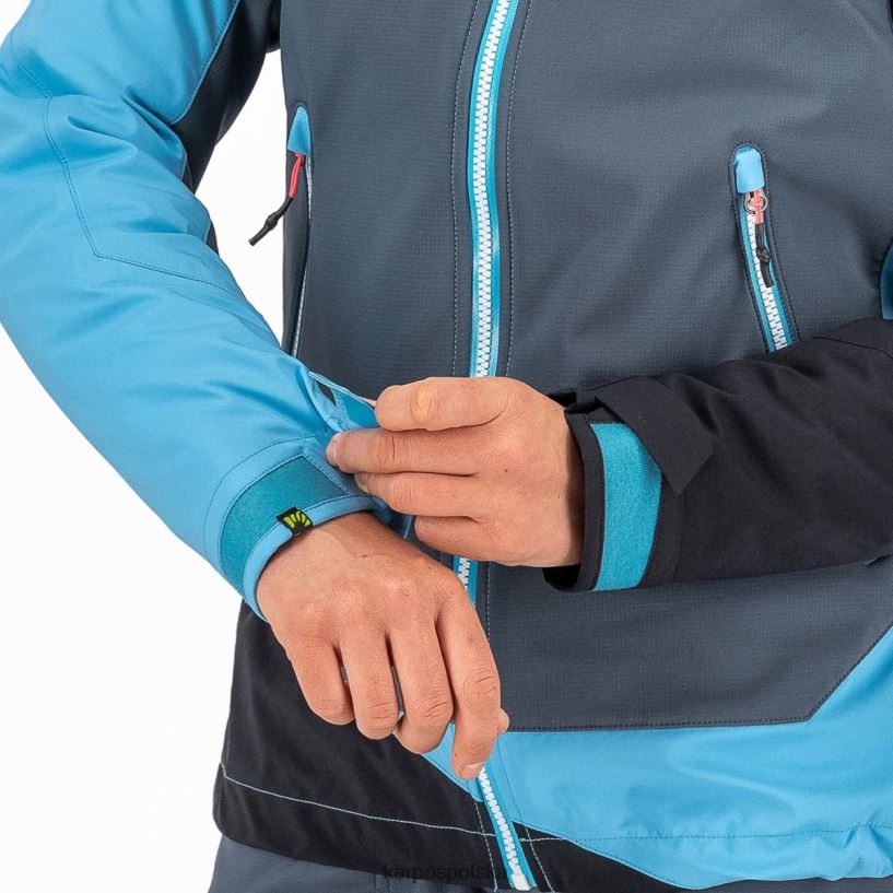 kurtka | ciemny łupek/niebieski atol/czarny 40266X977 kobiety Karpos marmolada w kurtce