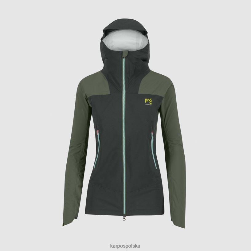 kurtka | czarny piasek/tymianek 40266X951 kobiety Karpos Valsesia Shell w kurtce