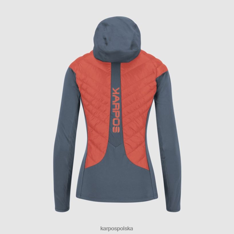 kurtka | gorący koral/vintage indygo 40266X1038 kobiety Karpos sass de mura w kurtce