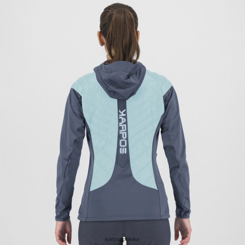 kurtka | seledyn/vintage indygo 40266X1041 kobiety Karpos sass de mura w kurtce