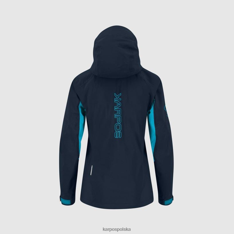 kurtka | wulkan/niebieski atol 40266X968 kobiety Karpos burza evo w kurtce