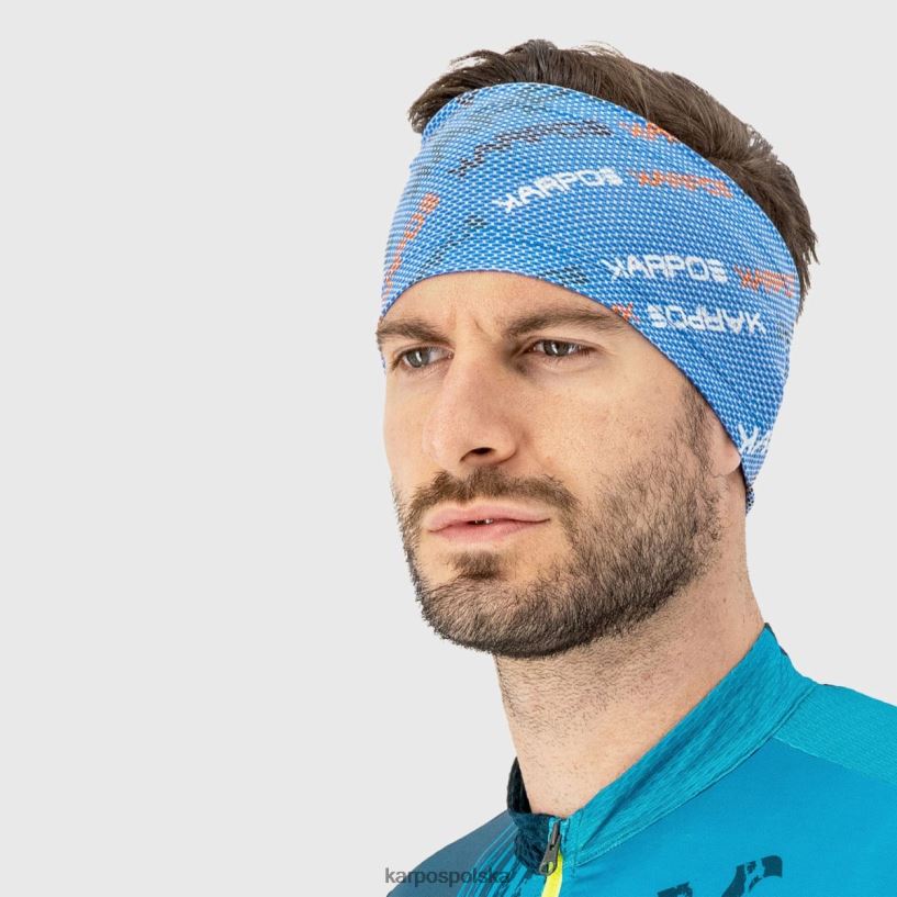 nakrycia głowy | indygo b./mandarynkowa t. 40266X805 kobiety Karpos przesunięty pałąk