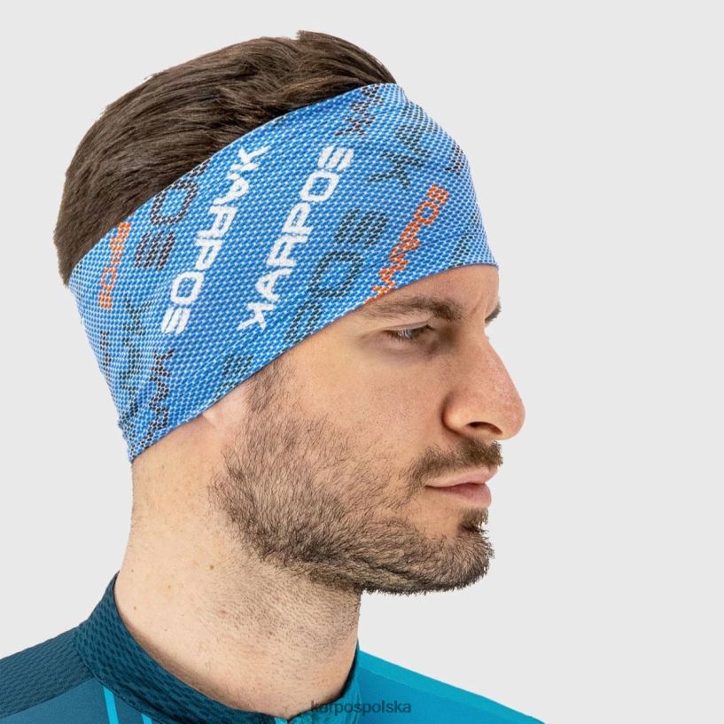 nakrycia głowy | indygo b./mandarynkowa t. 40266X805 kobiety Karpos przesunięty pałąk