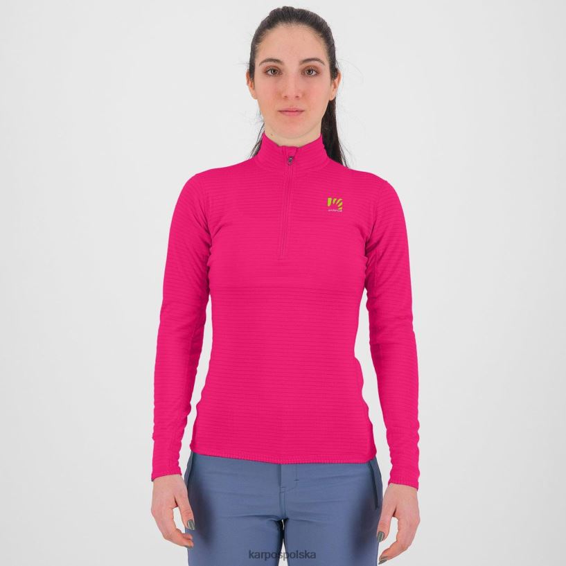 polar | różowy 40266X1219 kobiety Karpos Croda Light z zamkiem do połowy