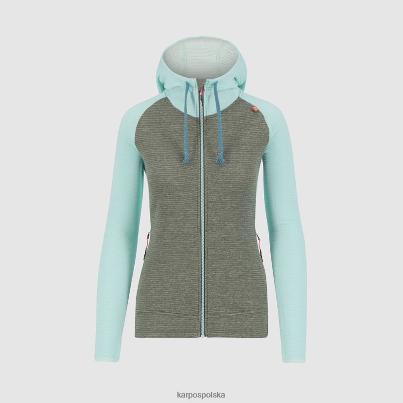 polar | tymiankowe/wodne niebo 40266X1120 kobiety Karpos Camoscio z kapturem zapinanym na zamek