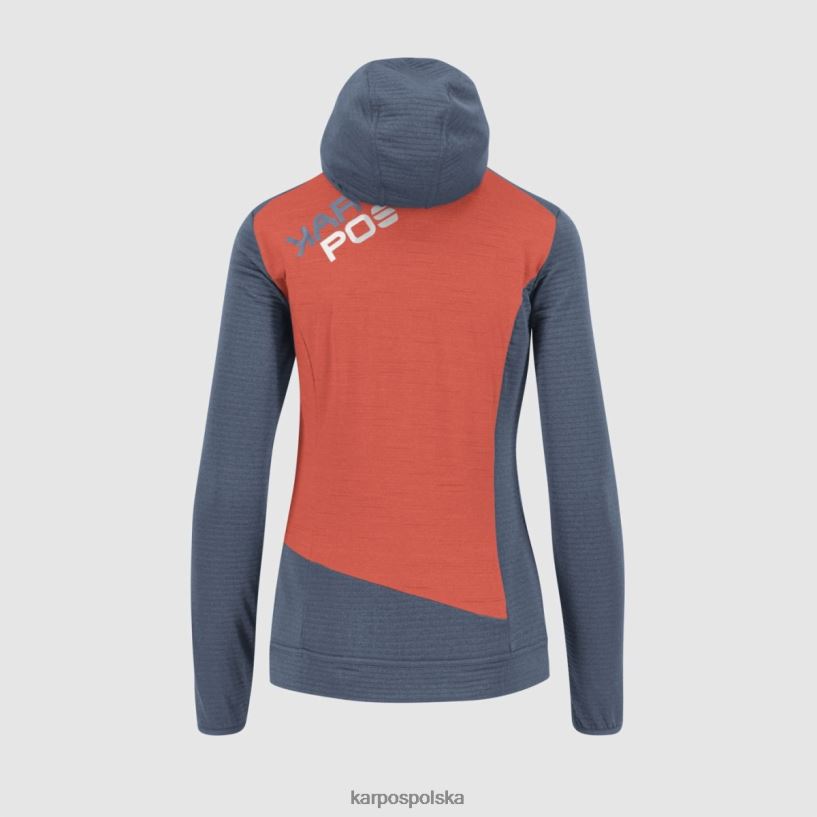 polar | vintage indygo/gorący koral 40266X1176 kobiety Karpos nuvolau z polarem