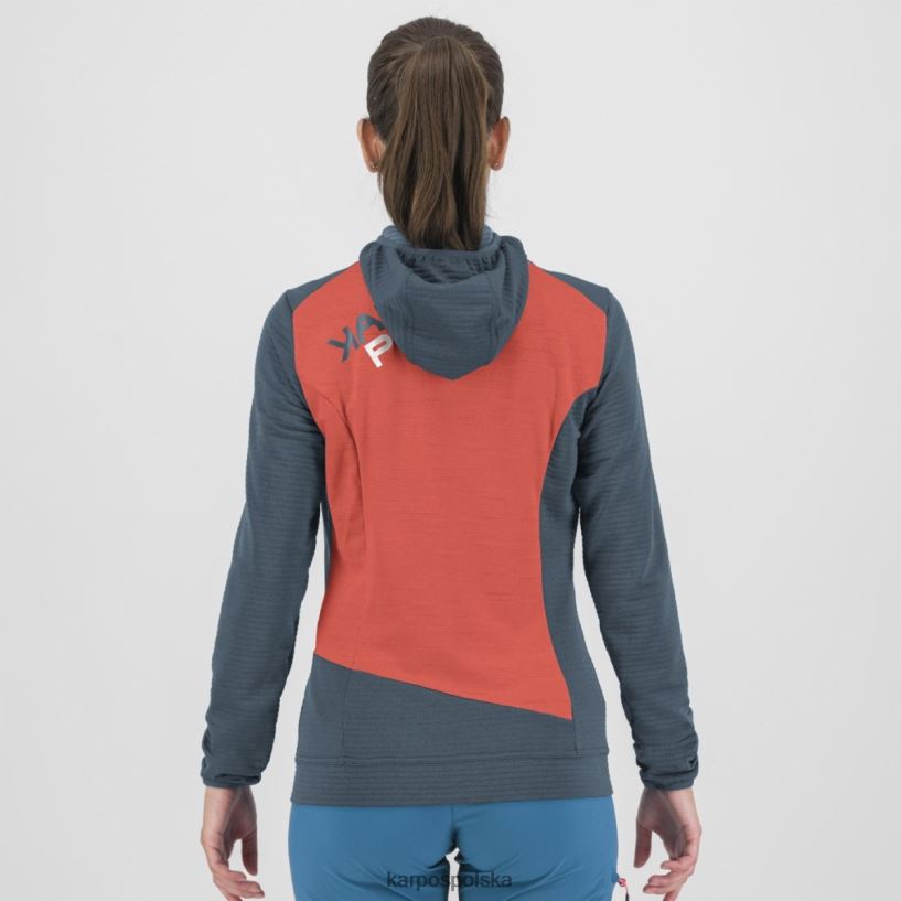 polar | vintage indygo/gorący koral 40266X1176 kobiety Karpos nuvolau z polarem