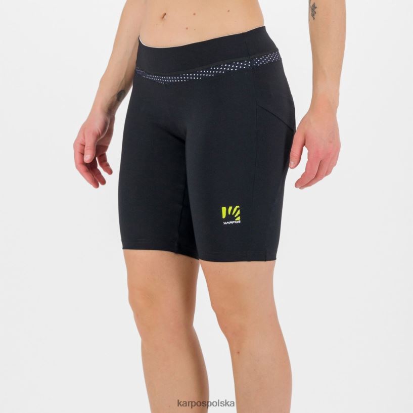 krótki | czarny biały 40266X1595 kobiety Karpos wyluzowany na Bermudach