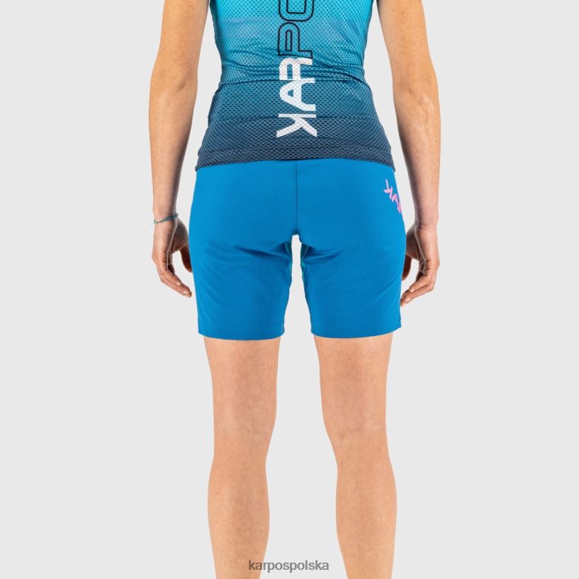 krótki | marokański niebieski/bluebird 40266X1576 kobiety Karpos Val di Dentro na Bermudach