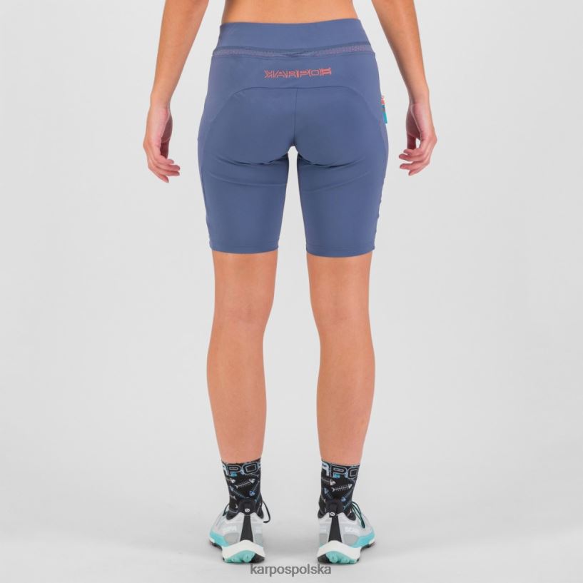 krótki | vintage indygo/gorący koral 40266X1596 kobiety Karpos wyluzowany na Bermudach