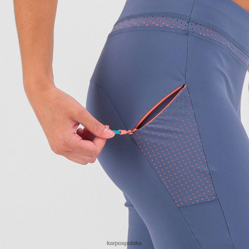 krótki | vintage indygo/gorący koral 40266X1596 kobiety Karpos wyluzowany na Bermudach