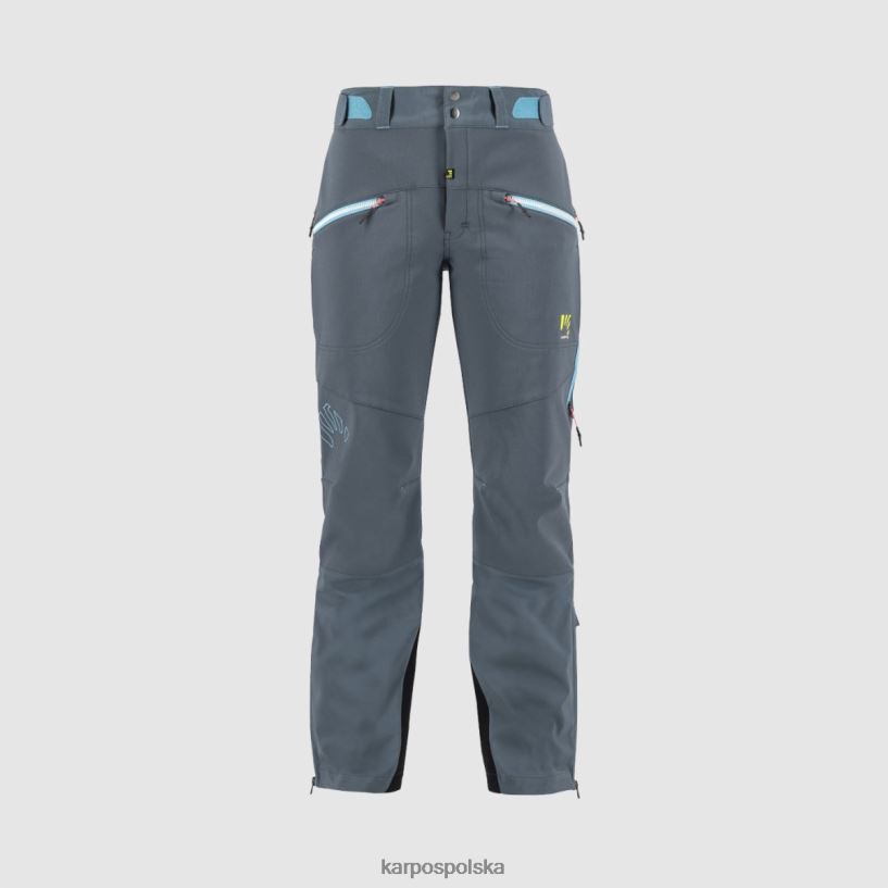 spodnie | ciemny łupek/niebieski atol 40266X1401 kobiety Karpos marmolada w spodniach