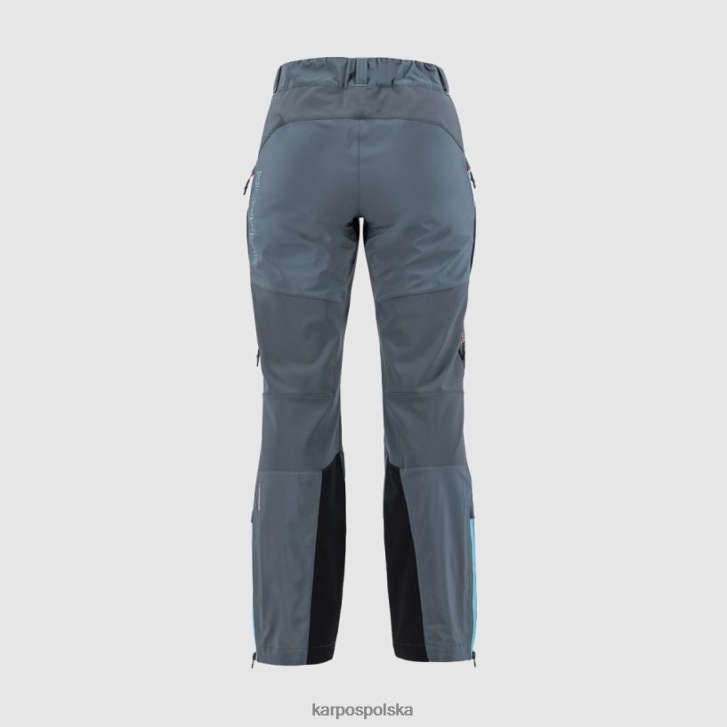 spodnie | ciemny łupek/niebieski atol 40266X1401 kobiety Karpos marmolada w spodniach