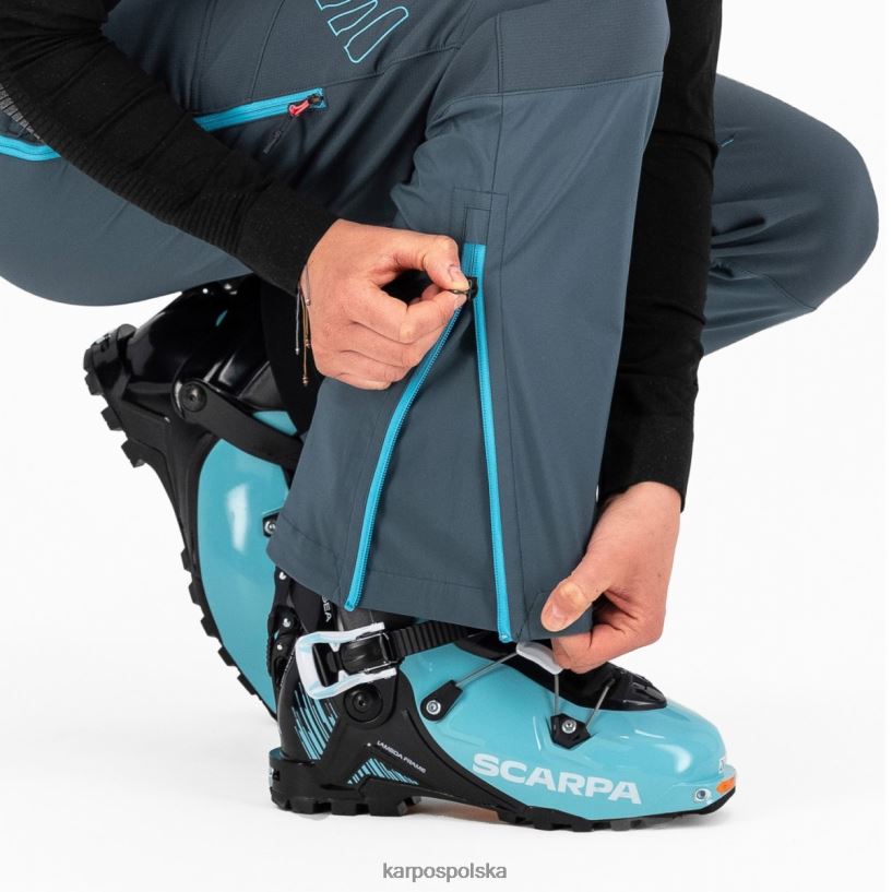 spodnie | ciemny łupek/niebieski atol 40266X1401 kobiety Karpos marmolada w spodniach