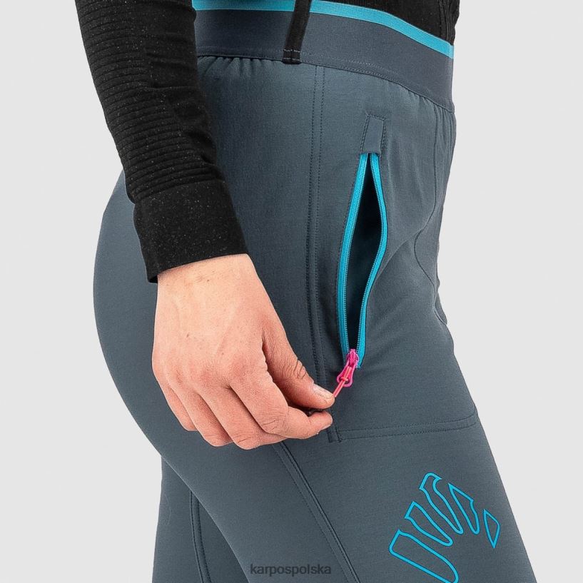 spodnie | ciemny łupek/niebieski atol 40266X1427 kobiety Karpos federa w spodniach