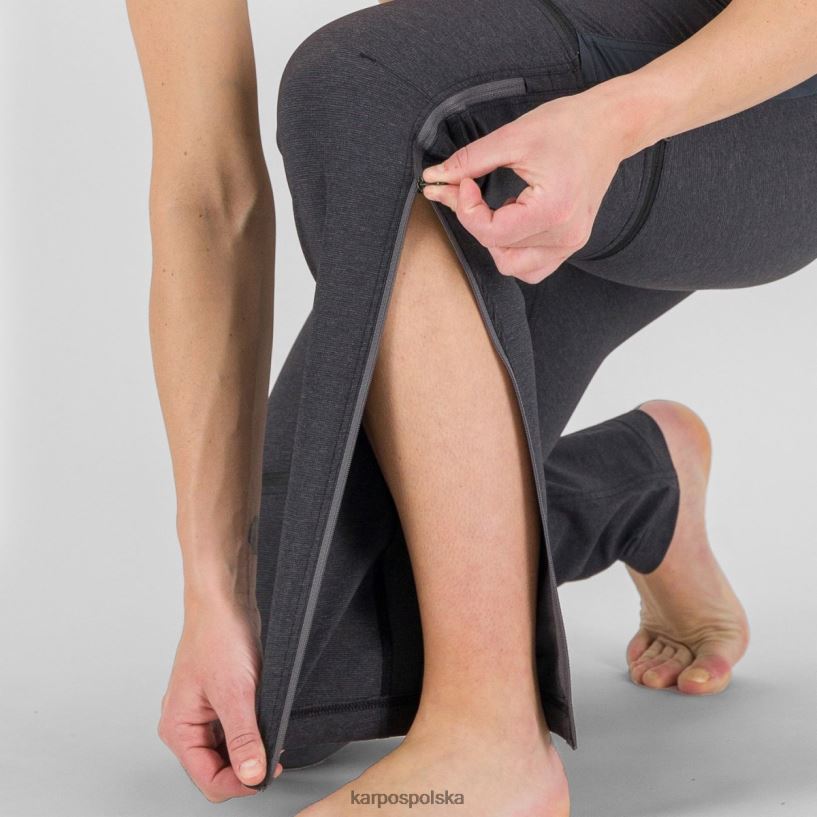 spodnie | czarny/ciemnoszary 40266X1429 kobiety Karpos Santa Croce w odpinanych spodniach