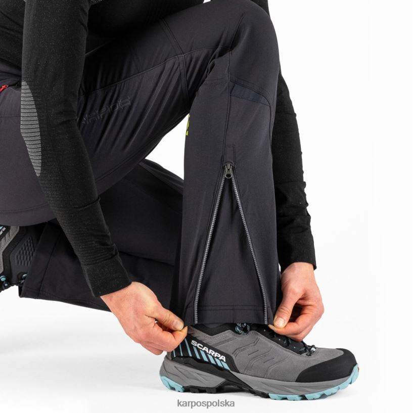 spodnie | czarny ciemnoszary 40266X1436 kobiety Karpos cevedale evo w spodniach