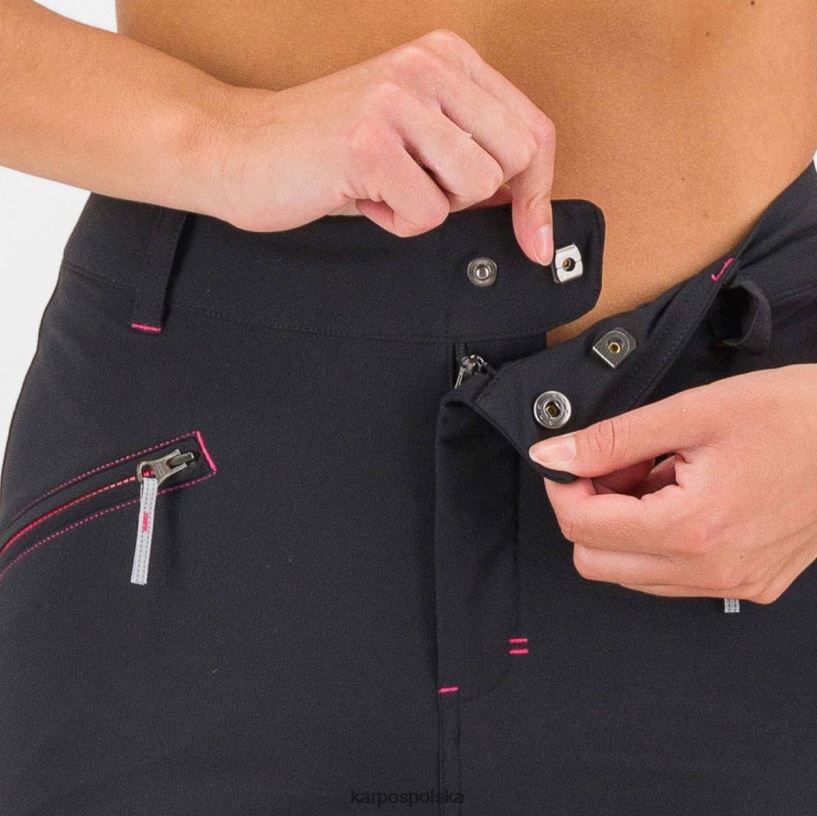 spodnie | czarny/insynuacja 40266X1511 kobiety Karpos Fantasia Evo w spodniach