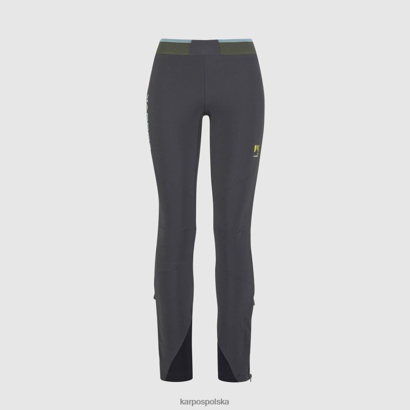 spodnie | czarny piasek/tymianek 40266X1465 kobiety Karpos alagna evo w spodniach