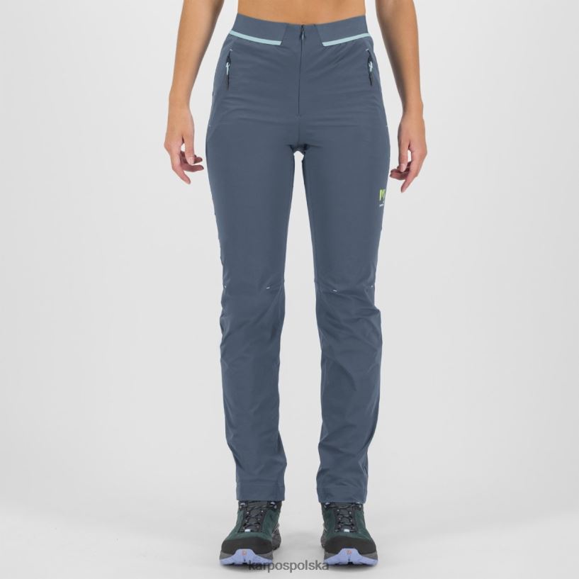 spodnie | vintage indygo/akwamaryn 40266X1480 kobiety Karpos tre cime w spodniach