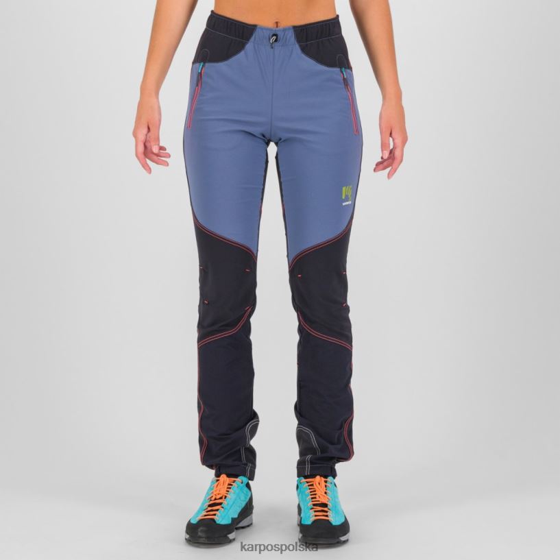 spodnie | vintage indygo/czarny/gorący koral 40266X1469 kobiety Karpos rock w spodniach